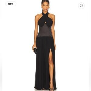 MAJORELLE Tia Maxi Dress in Black